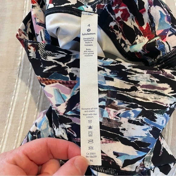 Lululemon Wunder Under High Rise Leggings Culture Clash Multi Black 4 W6AJES - Picture 6 of 10